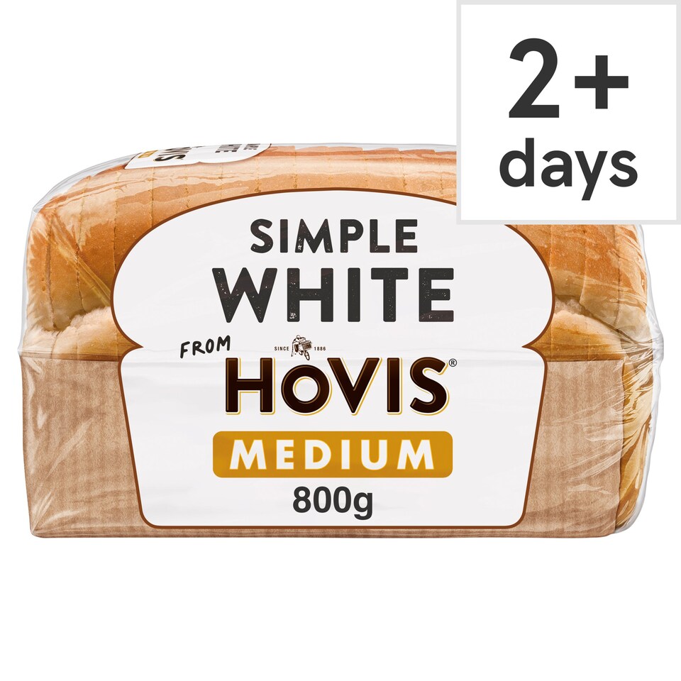 Hovis Simple White Bread 800G Tesco Groceries