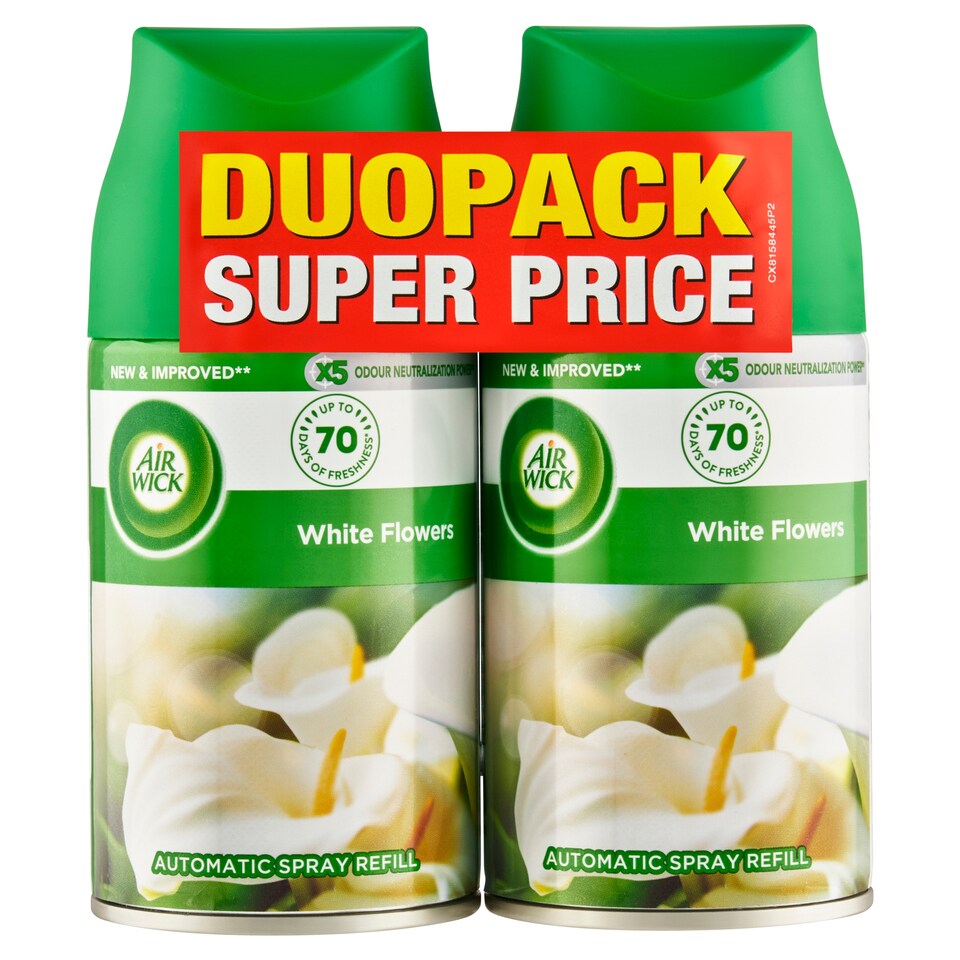 image 1 of Air Wick Freshmatic Refill for Air Freshener White Flowers 2 x 250ml