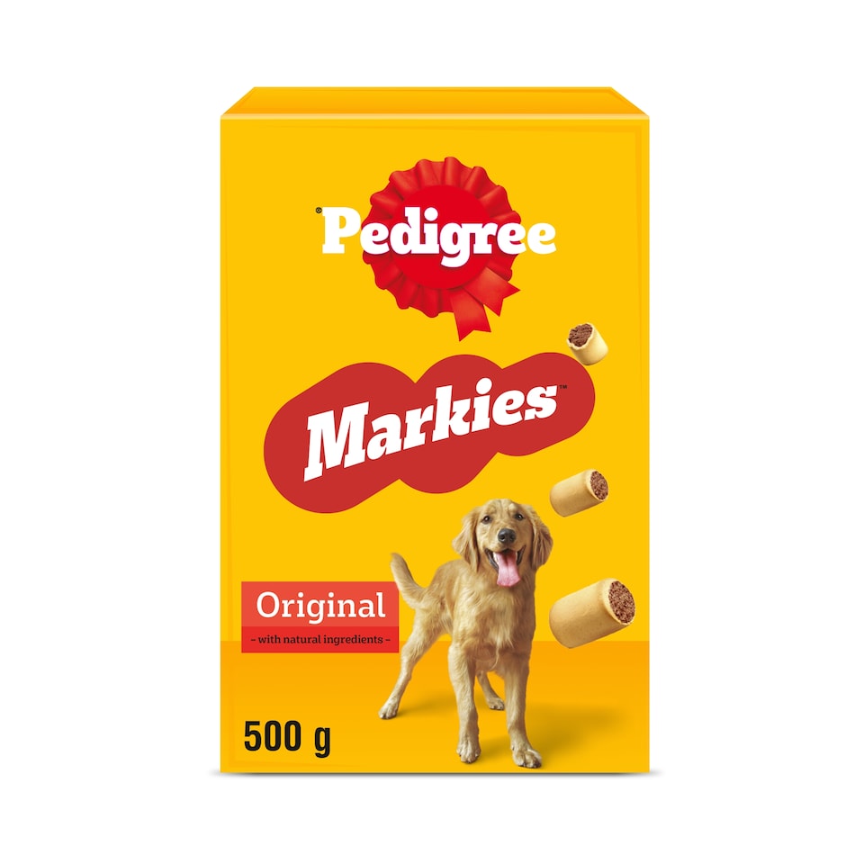 image 1 of Pedigree Markies Adult Dog Treats Marrowbone Biscuits 500g