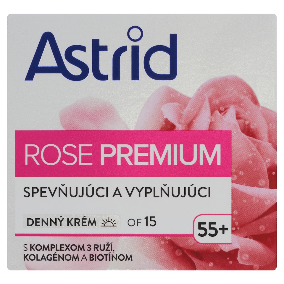 obrázok 1 z Astrid Rose Premium spevňujúci a vyplňujúci denný krém OF 15 55+ 50 ml