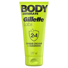 Gillette Labs Body + Intimate 2-in-1 Body Shave Cream and Cleanser 177ml