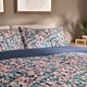 image 2 of  Silentnight Supersoft Navy Floral Duvet Set Double 