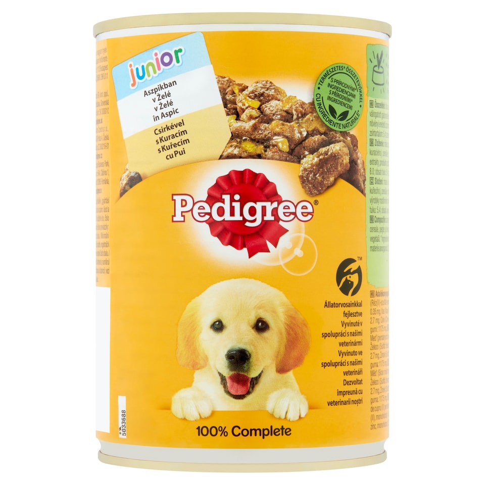 image 1 of Pedigree Junior Complete Wet Food for Puppies with Chicken in Aspic 400 g
