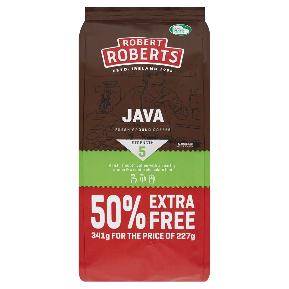 Robert Roberts Java Coffee 227G +50% Free