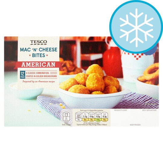 Tesco Mac "N" Cheese Bites 285G Tesco Groceries