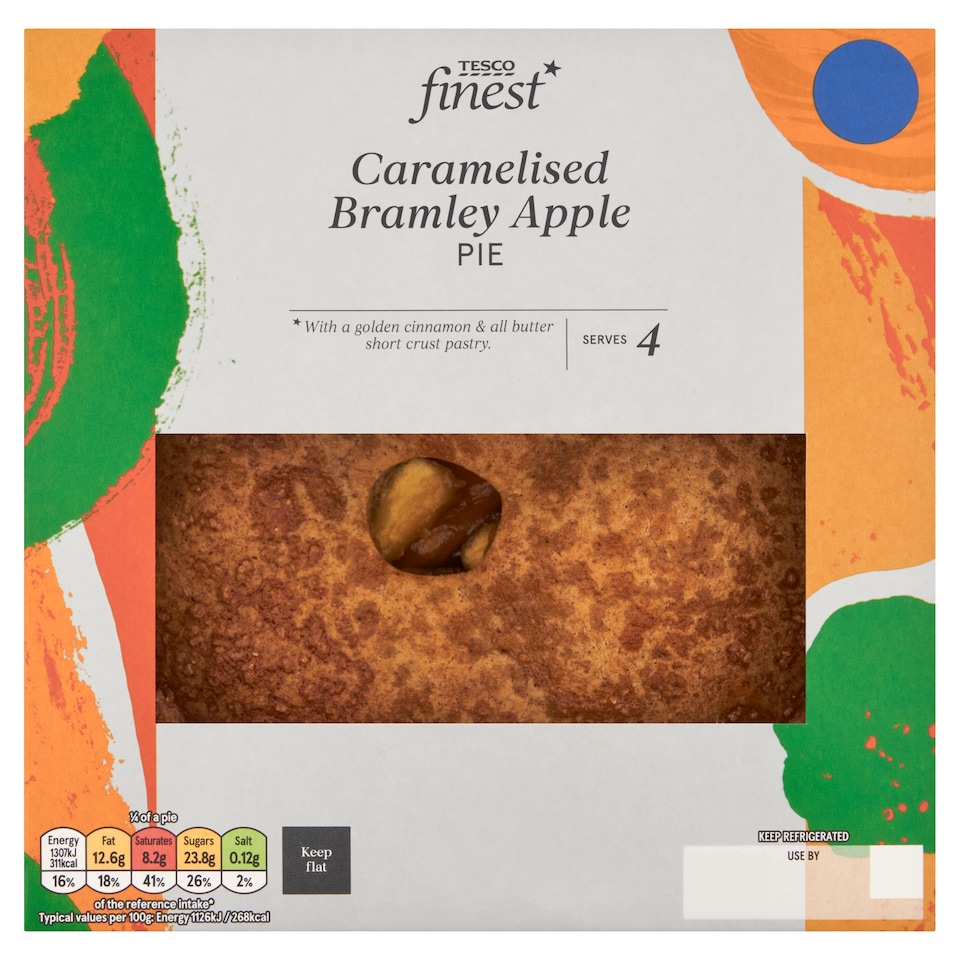 Tesco Finest Caramelised Bramley Apple Pie 465g