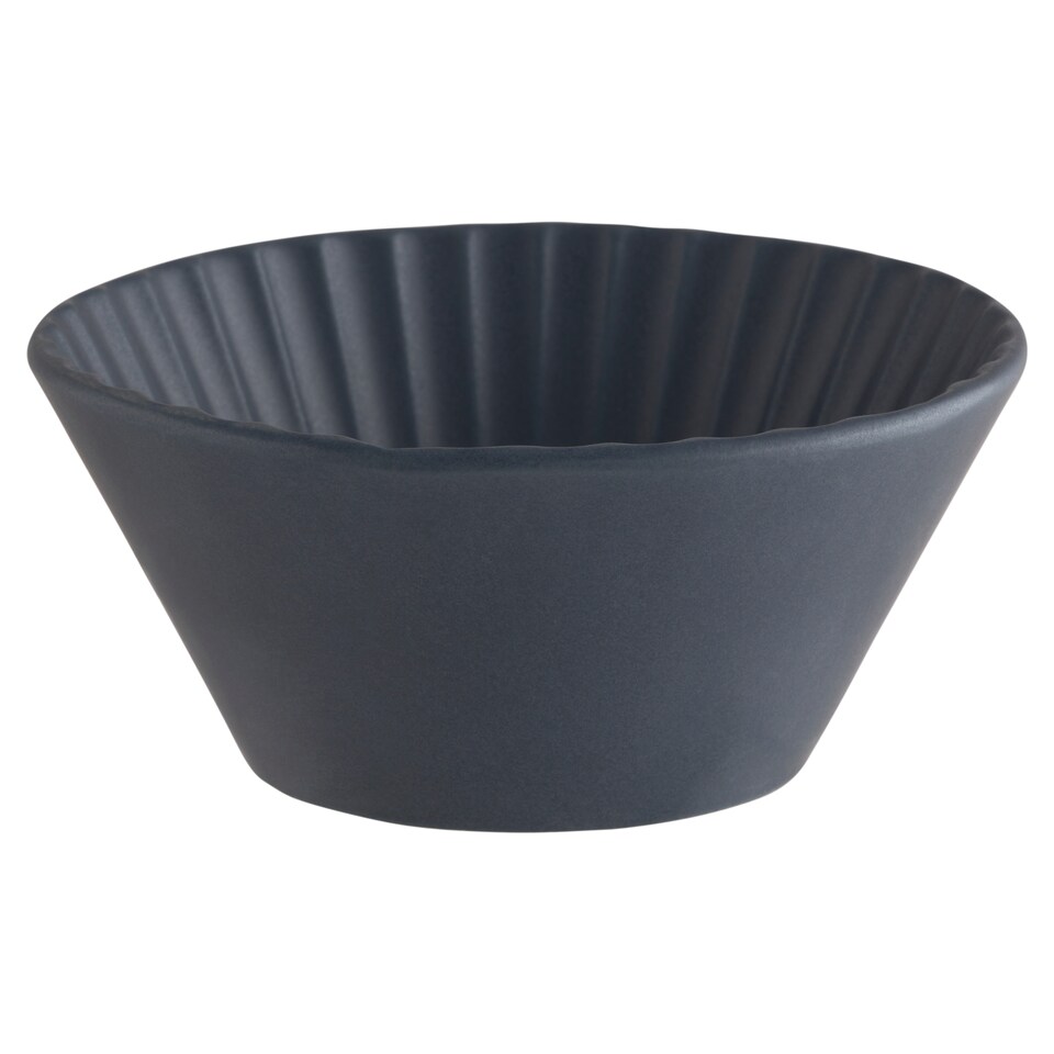 F&F Home Midnight Plisse kőporcelán müzlis tál