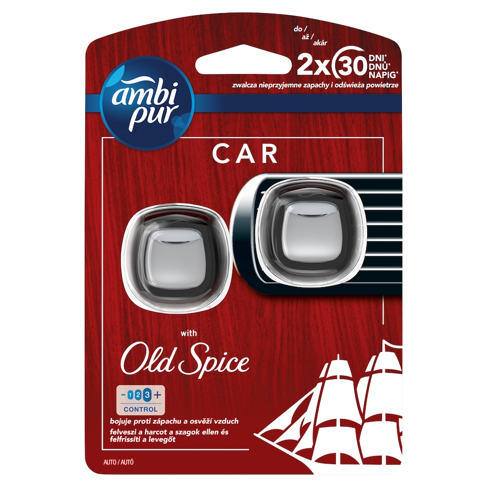 Ambi Pur Old Spice Osvěžovač Vzduchu Do Auta Startovací Sada 2 ks