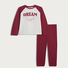 There F&F Girls Pure Cotton Dream Slogan Pyjama Set in Multi