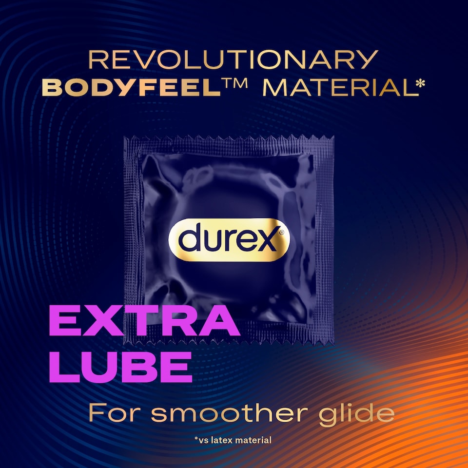 image 1 of Durex Intensity Premium Extra Lube Latex-Free Condoms 9s