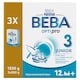 Beba Optipro 3 Junior tejalapú anyatej-kiegészítő tápszer 12. hó+ 3 x 500 g (1500 g)  1. kép