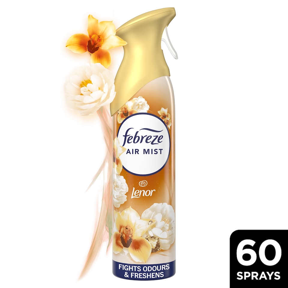 image 1 of Febreze Air Mist Lenor Air Freshener Spray - Gold Orchid 185ml