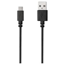 Tesco Micro USB Sync & Charge Phone Charger Cable 1M Black