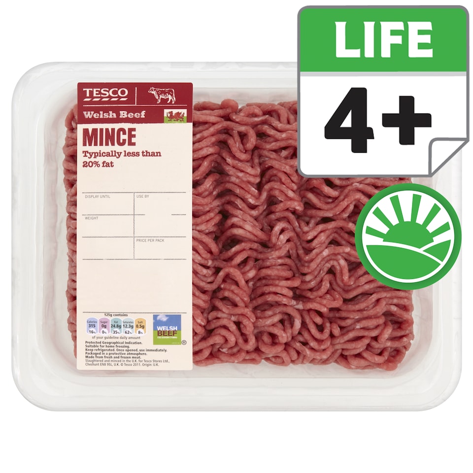 Tesco British Beef Mince 500G