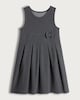 image 4 of F&F School Girls Cotton Rich Bow Detail Pinafore in Grey