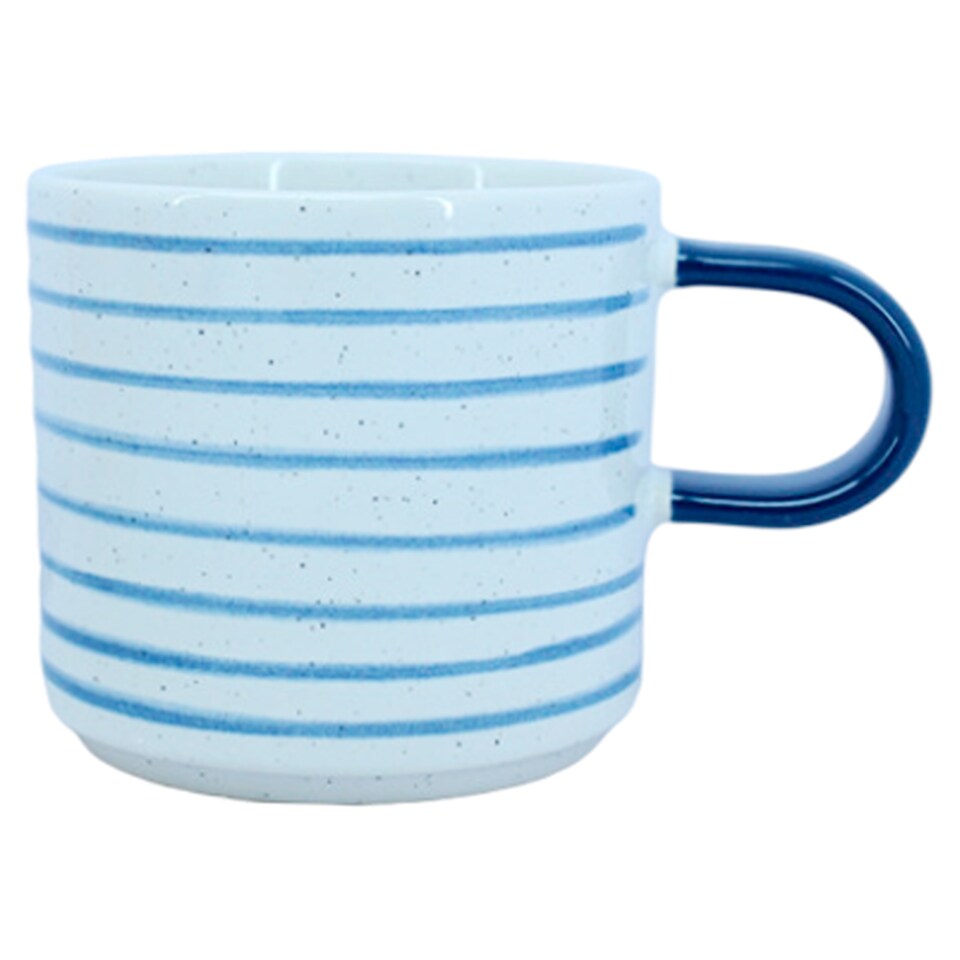 Tesco Blue Bright Stripe Mug