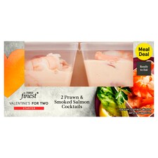 TESCO FINEST PRAWN & SMOKED SALMON COCKTAIL 176G