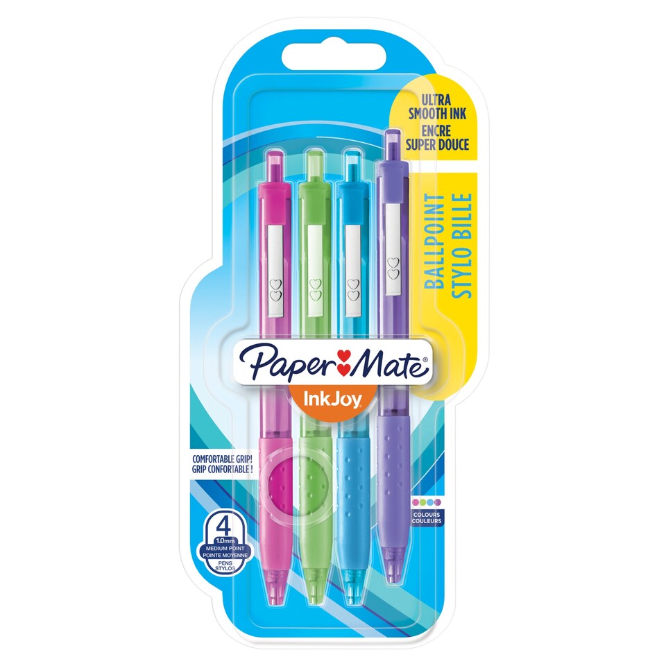 image 1 of Paper Mate InkJoy 300 Ballpoint Pens, Assorted, 4 Count