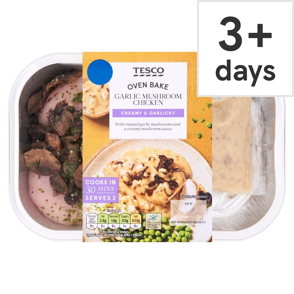 Tesco Garlic Mushroom Chicken 382G