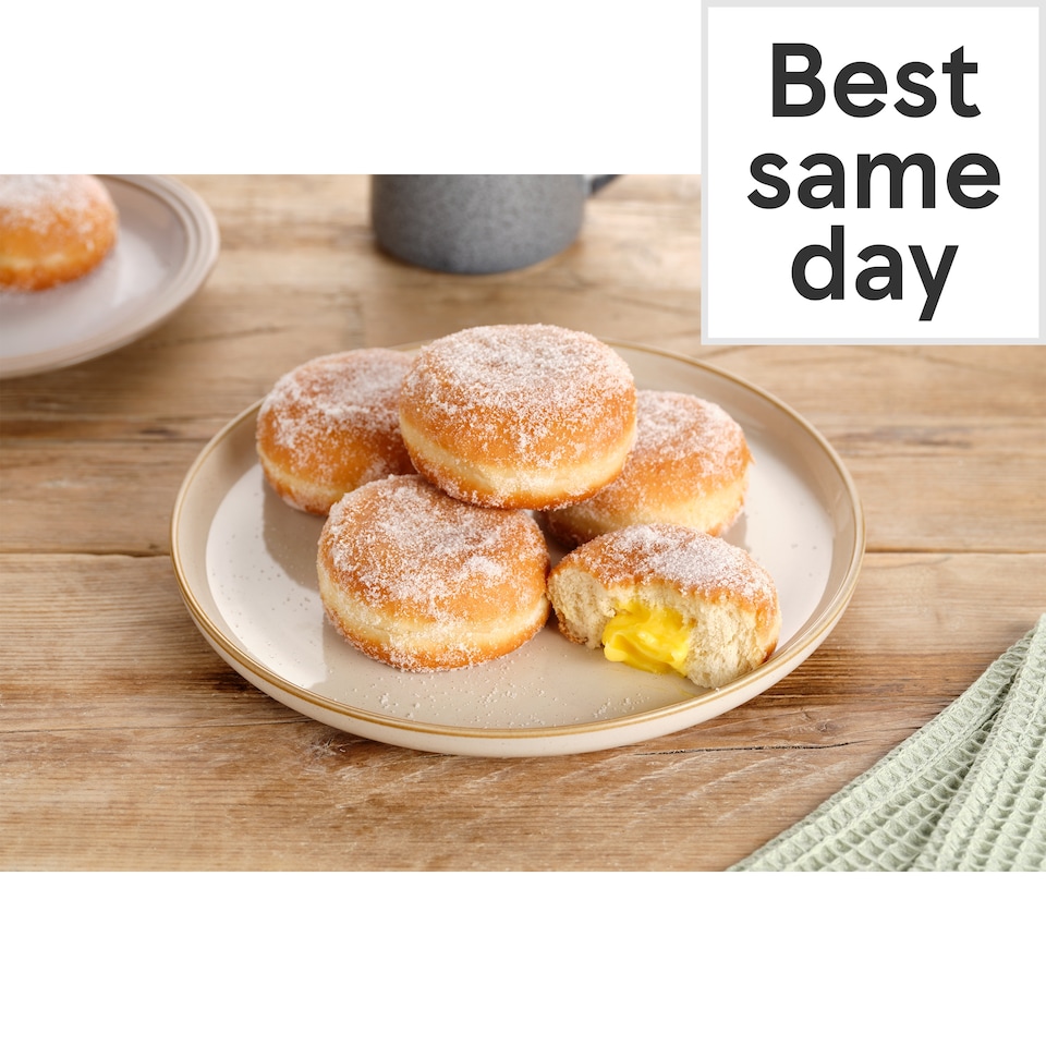 image 1 of Tesco 5 Custard Doughnuts