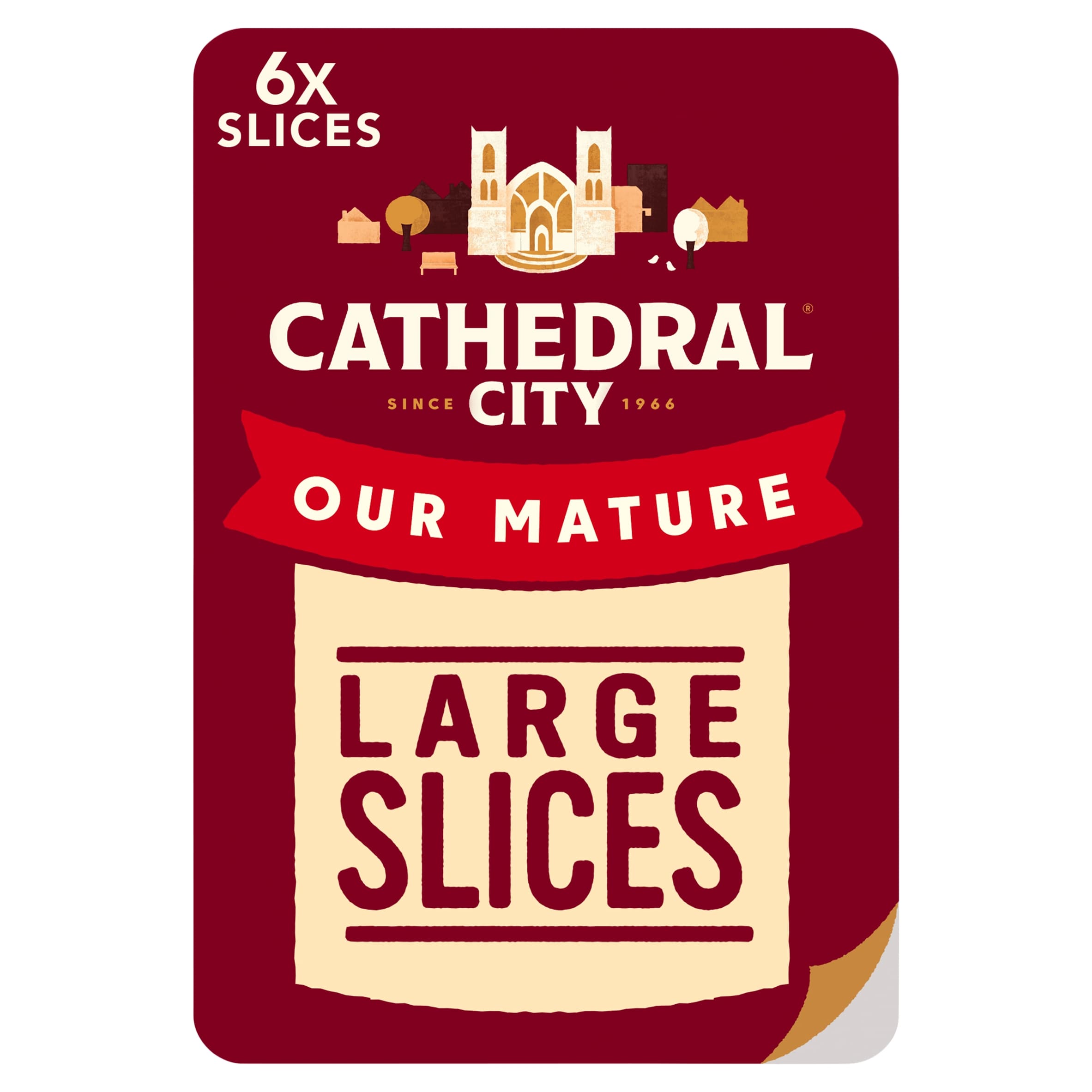 Cathedral City 6 Slices Mature Cheddar Cheese 150 G