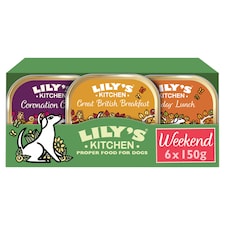 Lily's Kitchen Weekend Favourites Trays Dog Food 6x150g