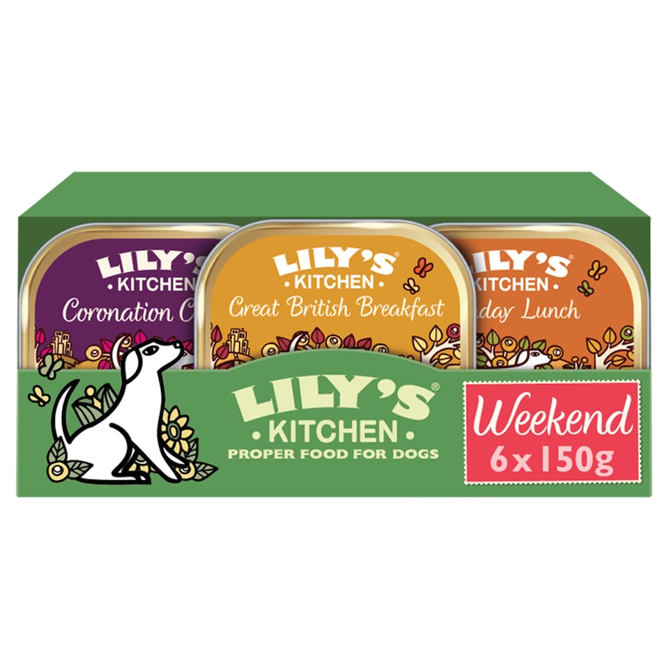 image 1 of Lily's Kitchen Weekend Favourites Trays Dog Food 6x150g
