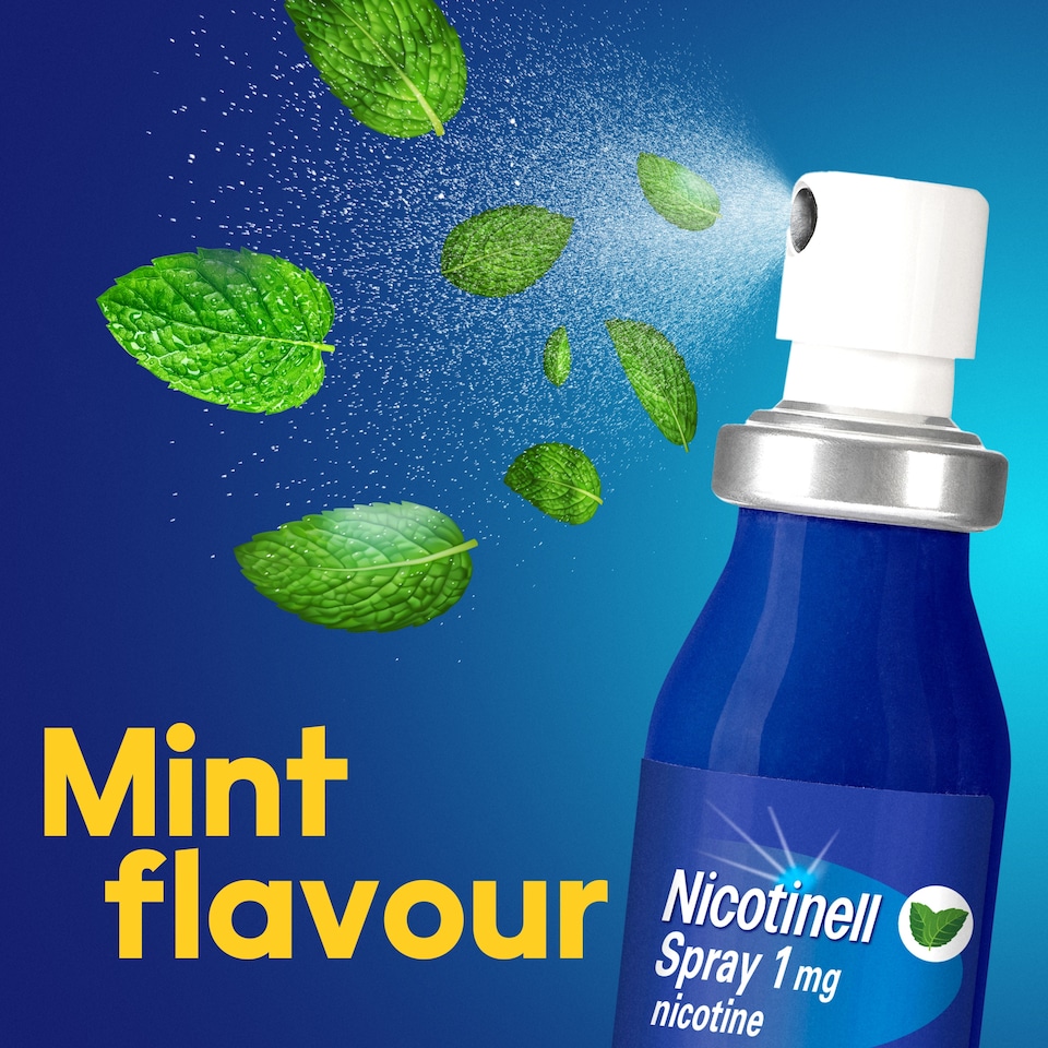 image 1 of Nicotinell Oral Nicotine Spray Mint 1mg 2 x 13.2ml