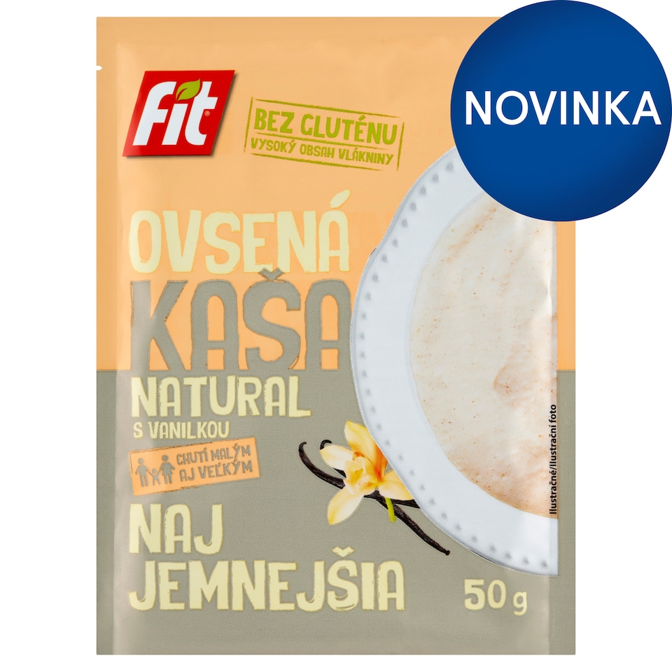 image 1 of Fit Oatmeal Natural with Vanilla 50 g