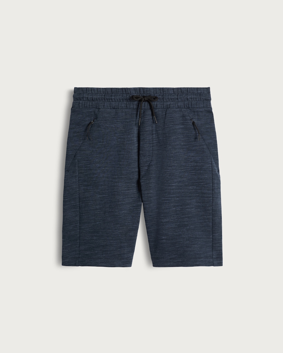 image 1 of F&F Drawstring Inject Tech Shorts in Navy