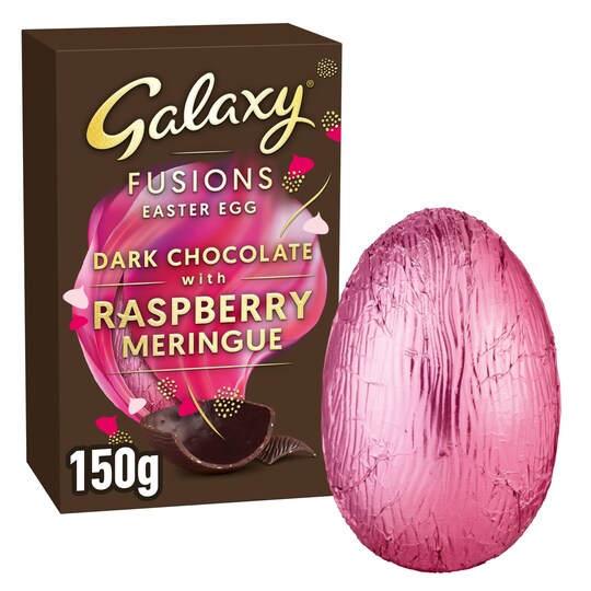 Galaxy Fusions Dark Chocolate & Raspberry Easter Egg 150G Tesco Groceries