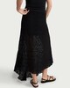 image 3 of F&F Lace Asymmetric Hem Midi Skirt in Black