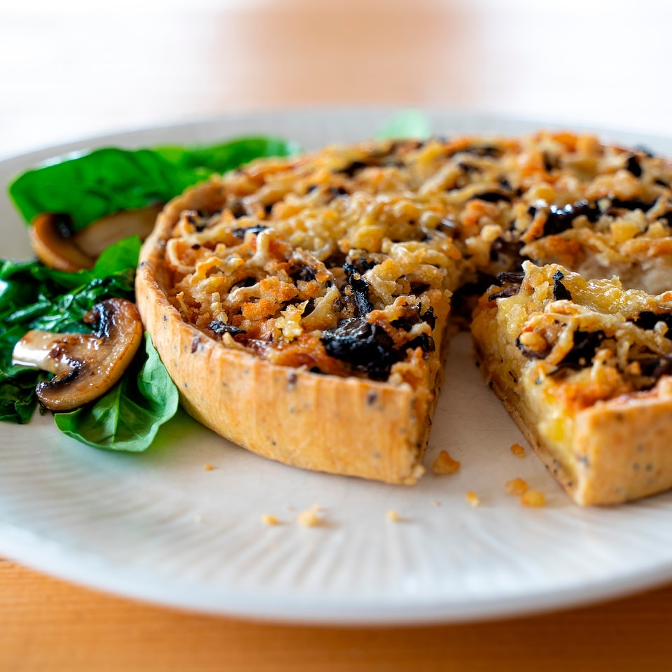 image 1 of Higgidy Garlic Mushroom & Emmental Quiche 400g