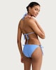image 3 of F&F Tie Side Bikini Bottoms in Blue