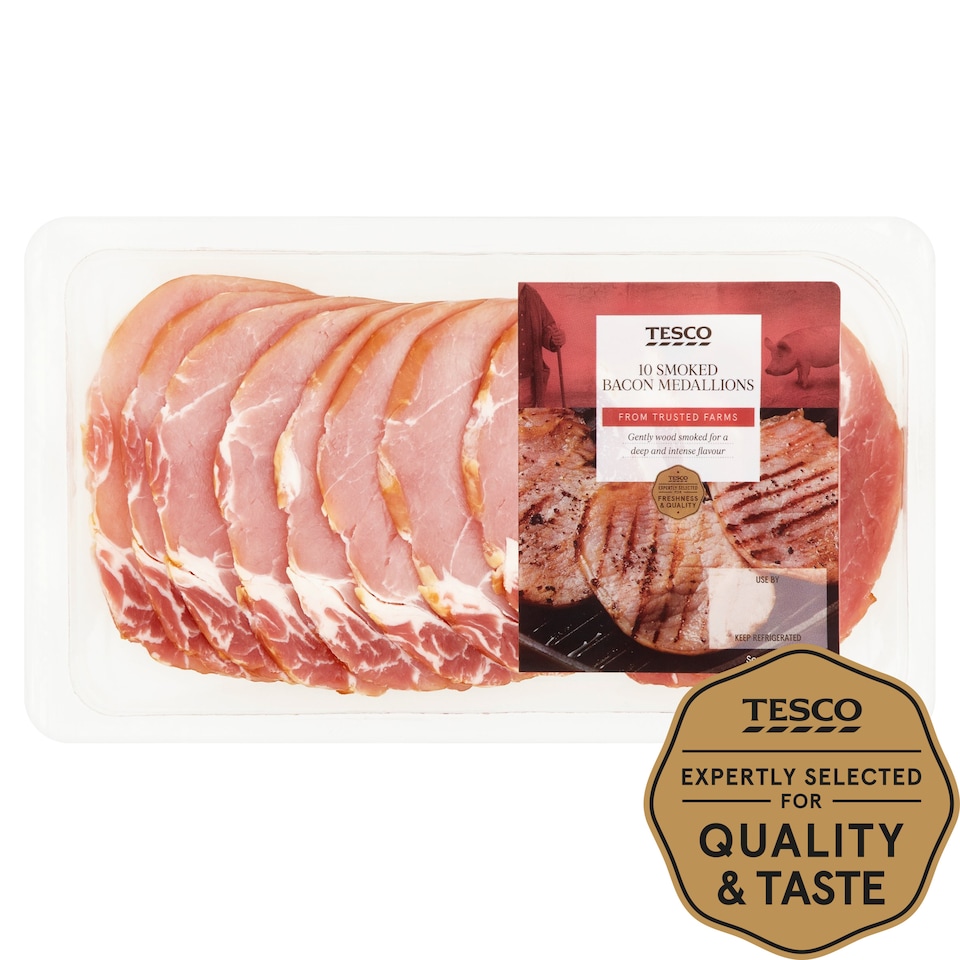 Tesco Smoked 10 Medallions 300G