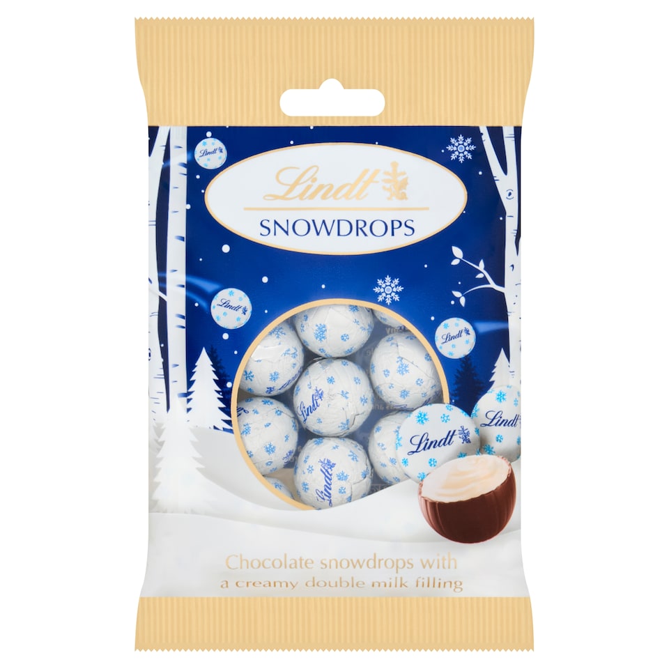 image 1 of Lindt Snowdrops Chocolate Bag 70g 