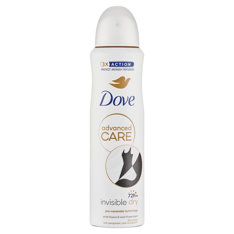image 1 of Dove Advanced Care Invisible Dry Antiperspirant Spray 150 ml