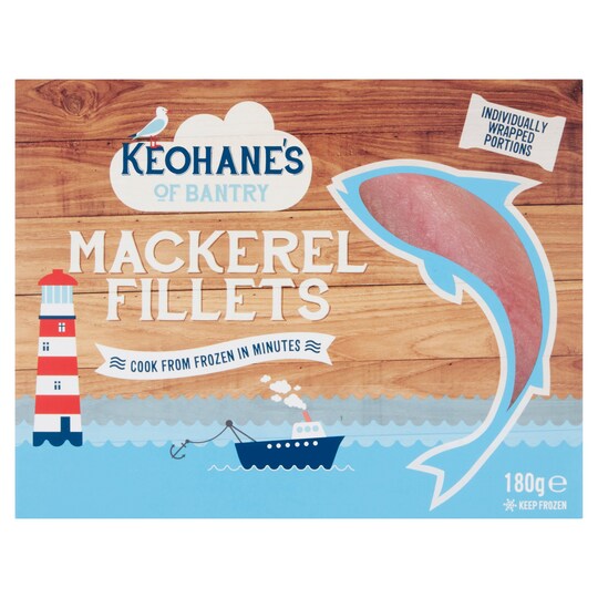 'Keohane's Of Bantry Mackerel Fillets 180G Tesco Groceries
