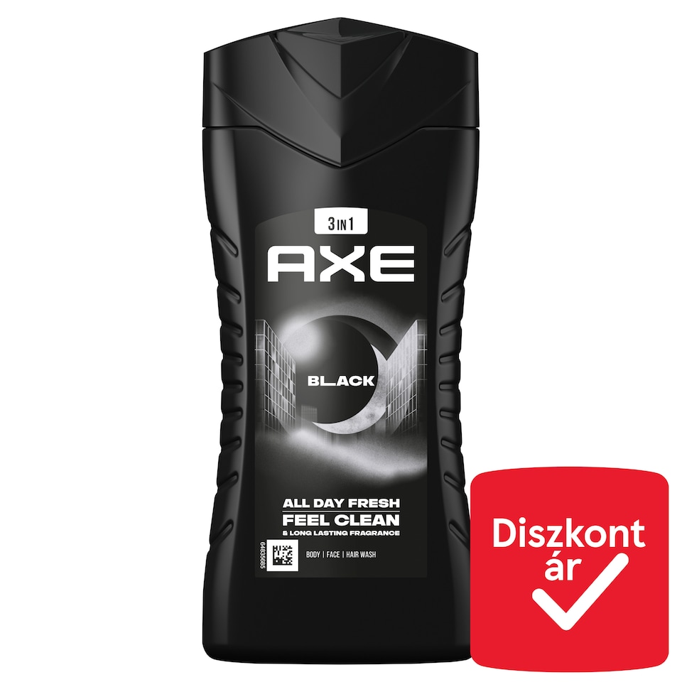 AXE Black 3 in 1 tusfürdő testre, arcra, hajra 250 ml