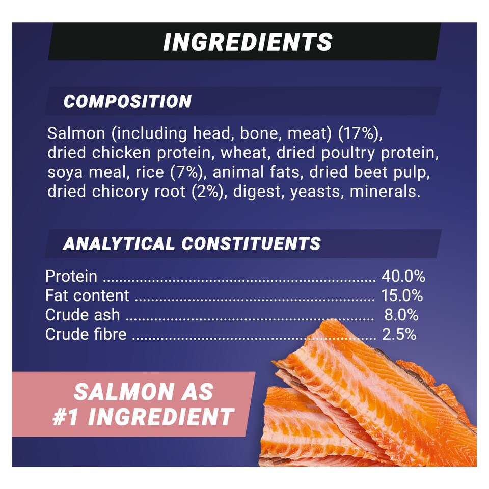 image 1 of PURINA ONE High Protein Salmon Adult Cat Food 650g