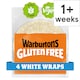 image 1 of Warburtons Gluten Free White Wraps 4 Pack