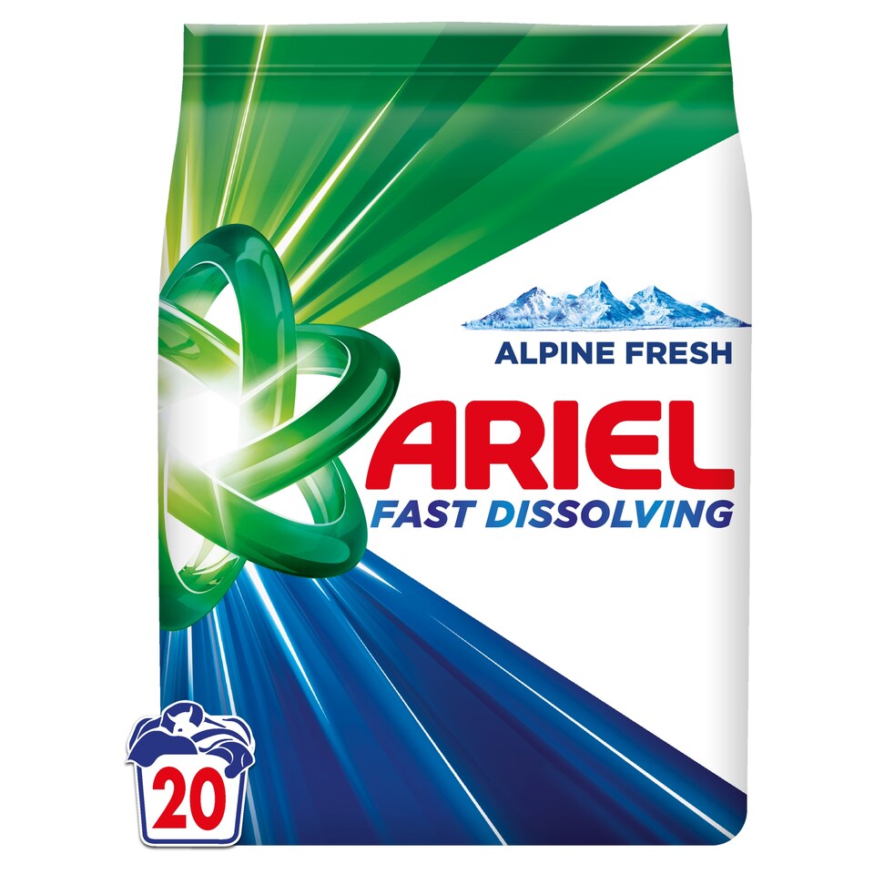 image 1 of Ariel Washing Powder 1.1kg, 20 Washes, Alpine Fresh