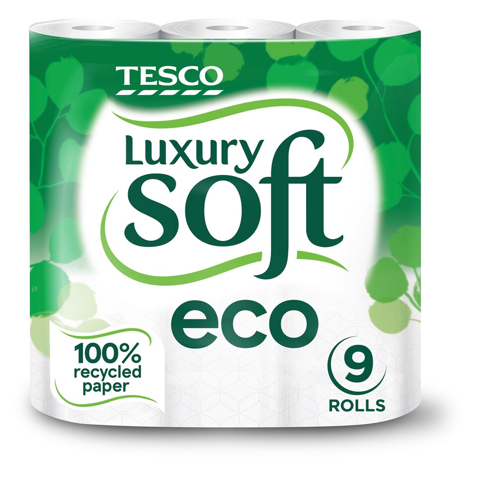 image 1 of Tesco Luxury Soft Eco Toilet Tissue 9 Rolls