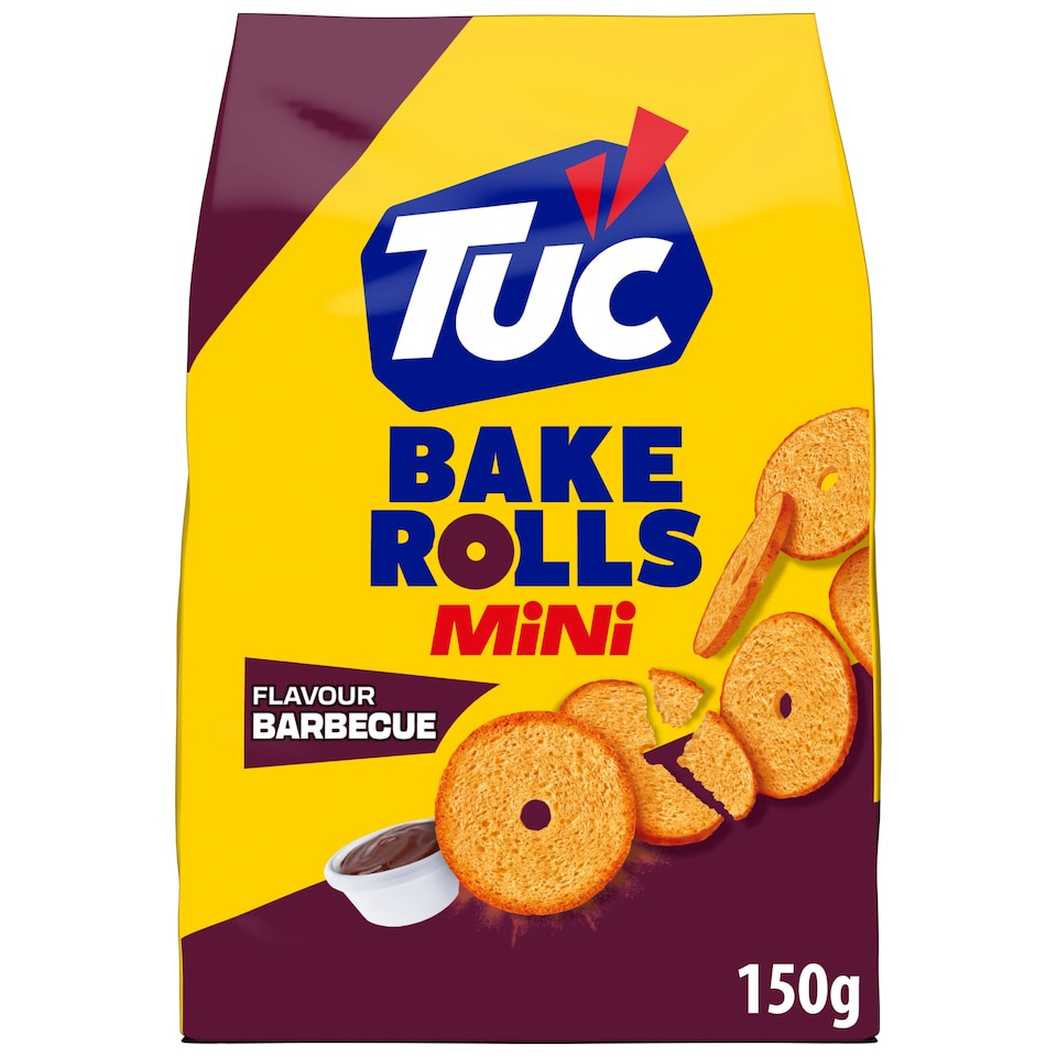 Tuc Bake Rolls Mini Barbecue ízű Kétszersült 150 G