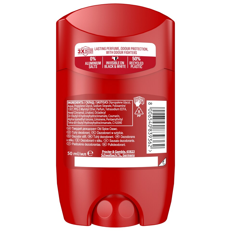 obrázok 1 z Old Spice Oasis Tuhý Dezodorant Pre Mužov 50ml