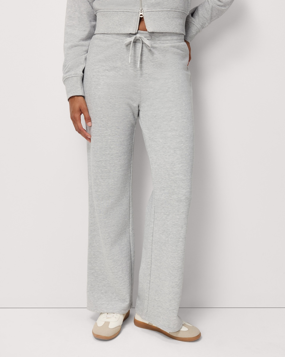 image 1 of OH ME OH MY Wide Leg Joggers in Grey Marl