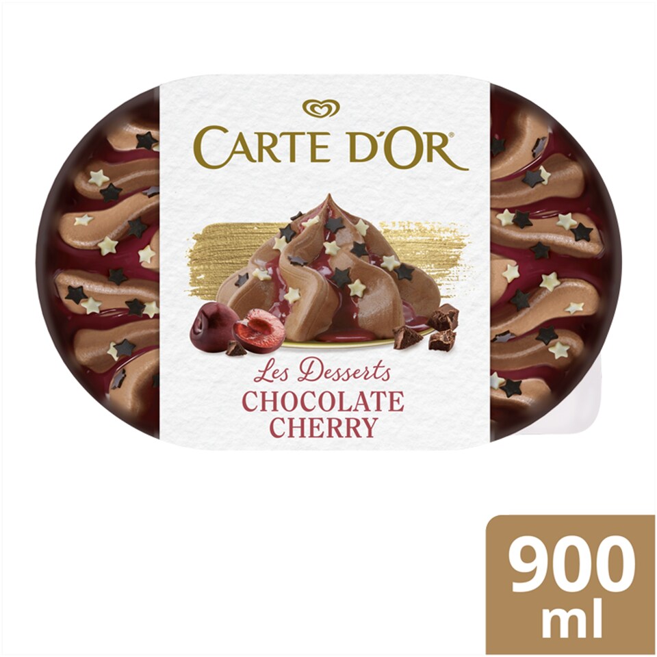 image 1 of Carte d'Or Gelateria Chocolate Cherry Ice Cream 900ml