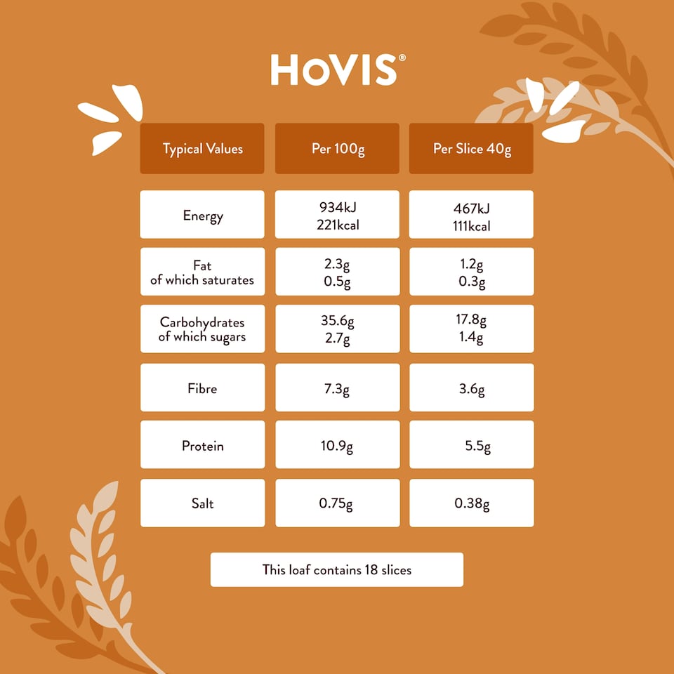 image 1 of Hovis Farmhouse Batch Wholemeal Bread with Oats 800g