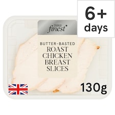 Tesco Finest Butter Basted Roast Chicken Breast Slices 130g