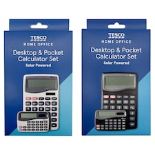 Tesco Desktop And Pocket Calculator Set